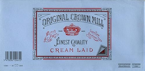 Original Crown MillSobre de papel verjurado DLAzul (Pack de 25)