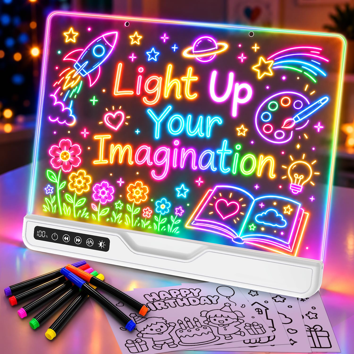 16" LED Drawing Board for Children,Girls Toys Gifts for 3-12 Year Old Boys