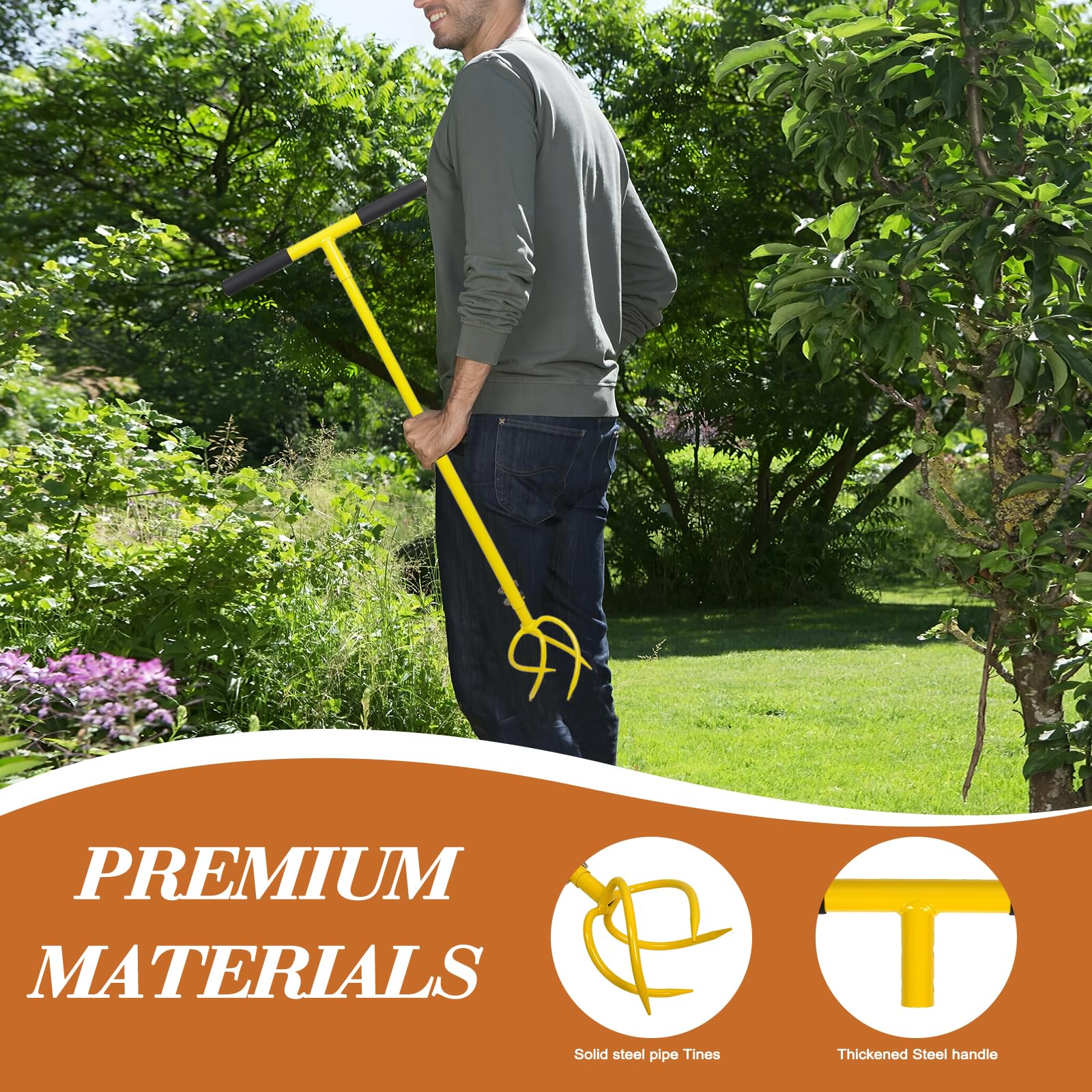 BARAYSTUS Artiglio da giardino coltivatore Twist Tiller