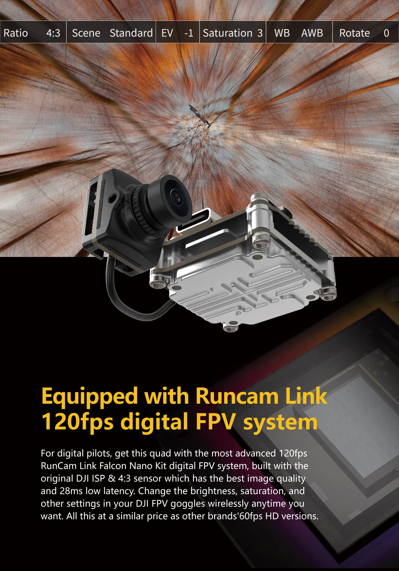 SpeedyBee Flex25 Cinewhoop FPV Drone - 2.5 Inch 4S BNF With RunCam Phoenix & Wireless Configuration