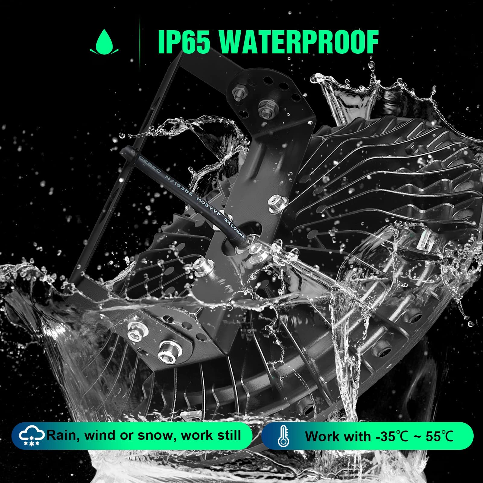 300W UFO Lamps LED High Bay Light IP65 Waterproof LED Lights Commercial Bay Lighting 30000LM 6000K Factory Warehouse — view 3