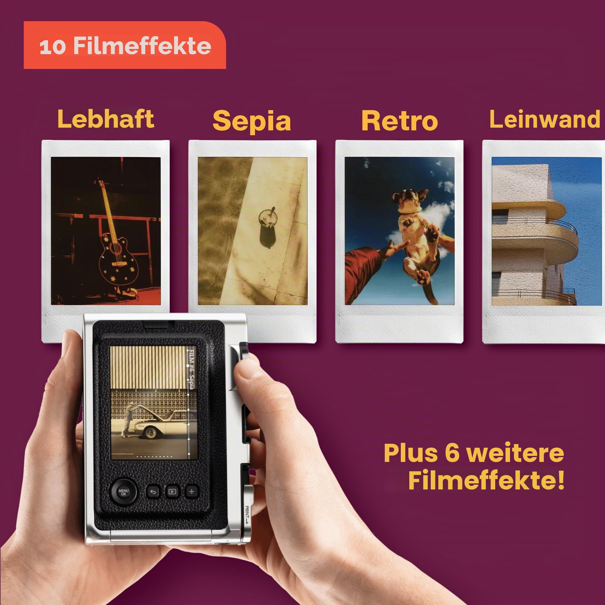 Fujifilm Instax Mini Evo - Braun