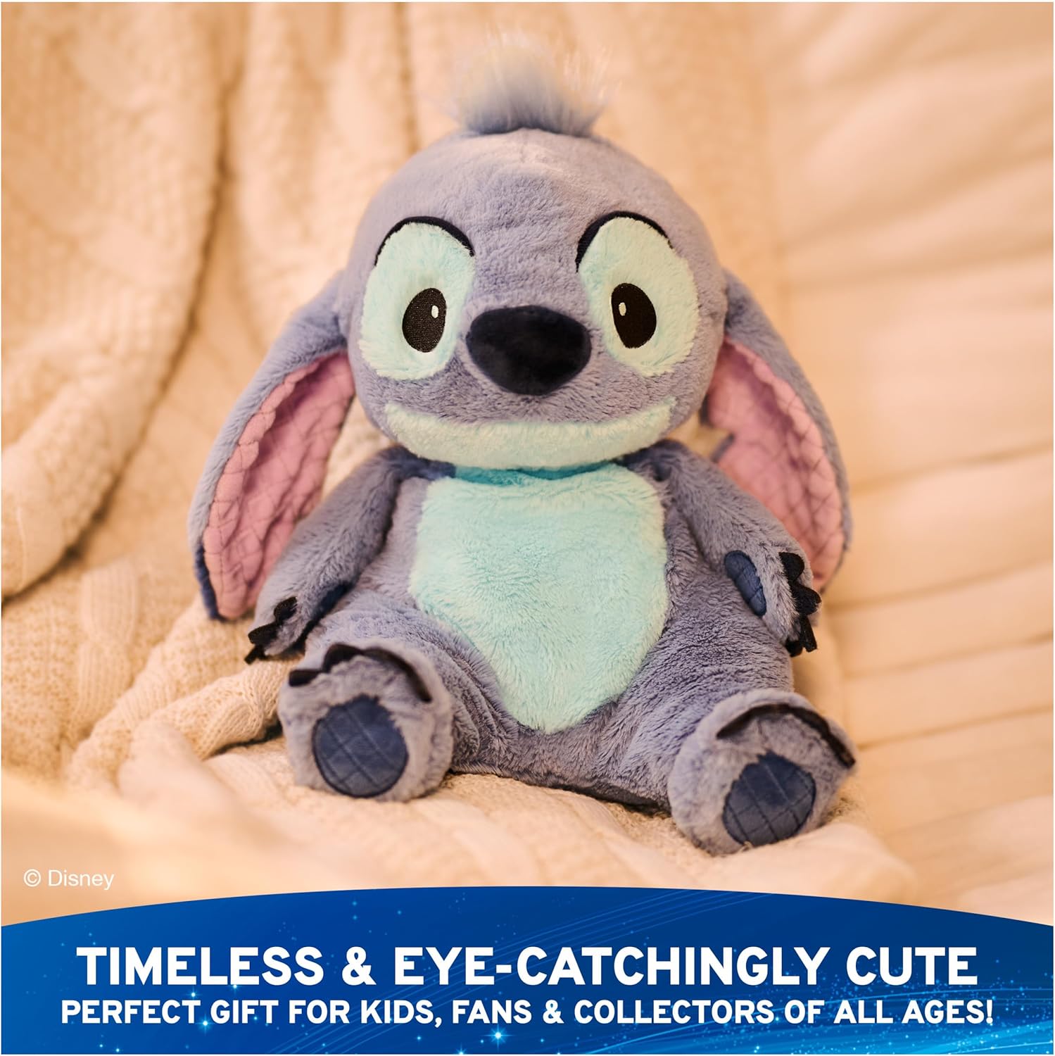 GUND Disney Official Stitch Oh So Snuggly Plush, Disney Lilo & Stitch Plushies, Alien Stuffed Animal for Babies, Kids and Collectors, Blue, 12.5” - Image 5