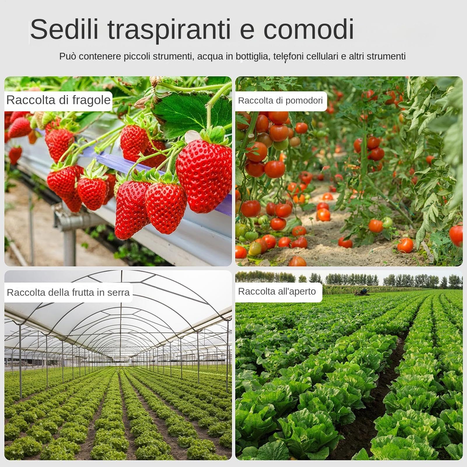 Carrello Da Giardino Con Sedile Rotolante Sgabello Girevole a 360 Gradi | Sedile Per Giardinaggio Rotolante Sgabello Carrello Da Giardino Multiuso Portatile Altezza Regolabile Per Seduta All'Apert