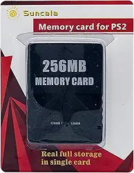 Cartão de memória Suncala de 256 MB para PlayStation 2, cartão de memória de alta velocidade para Sony PS2, 1 unidade