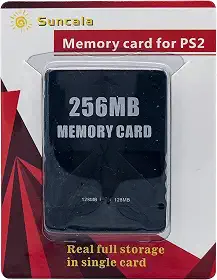 Cartão de memória Suncala de 256 MB para PlayStation 2, cartão de memória de alta velocidade para Sony PS2, 1 unidade