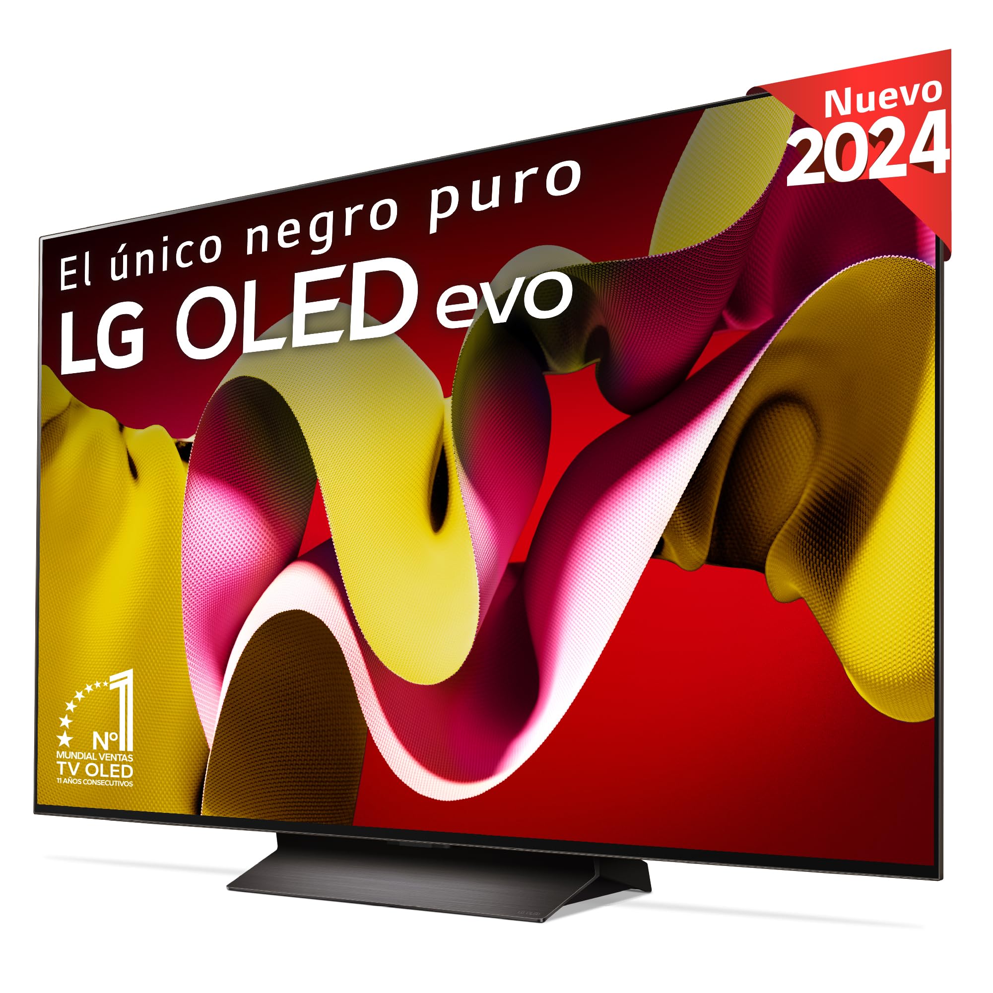 TV OLED Evo LG OLED77C4 195 cm 4K UHD Smart TV 2024 Noir et Brun