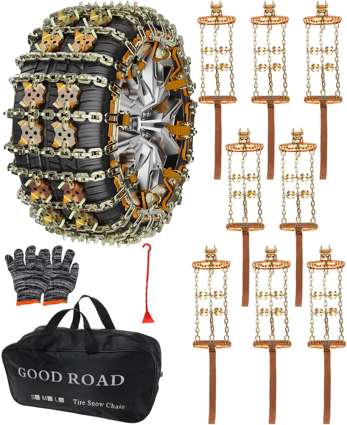 KYX Tire Chains for Car/SUV/Pickup Truks