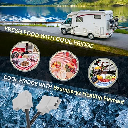 Miniatura 6 de 3850644422 Elemento calefactor AC 120v 325w Pieza de repuesto para modelos de refrigerador Dometic RM2652/DM2652/DM2852/DM2662/DM2663/DM2862-RV