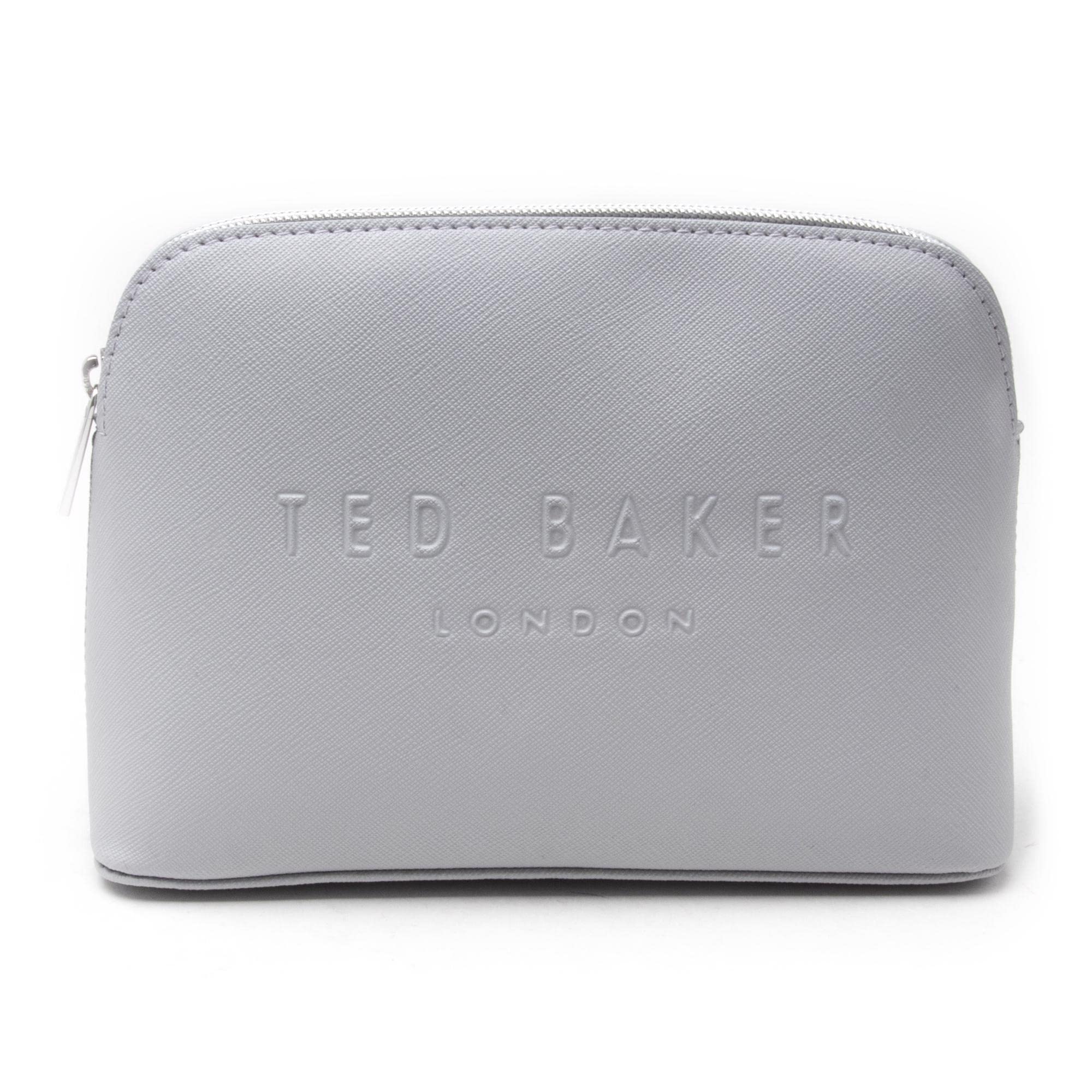 Ted BakerWomens Crosshatch Deboss Cosmetic Bags and Wallets Grey One Size