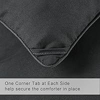 Vista 5 de COHOME - Edredón acolchado tamaño King extragrande - Inserto de edredón alternativo para todas las estaciones - Edredón de hotel de lujo para Gris