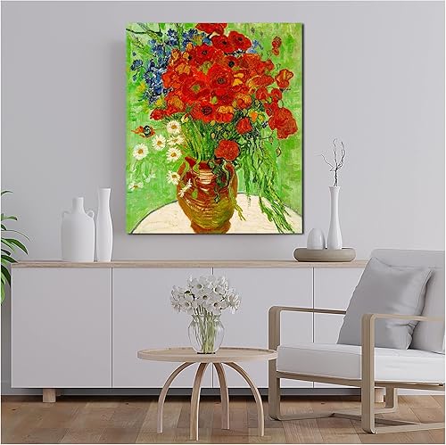 Miniatura 511 de A&T ARTWORK The Starry Night de Vincent Van Gogh. Tamaño del marco: 36 x 30 pulgadas, tamaño de la imagen: 30 x 24 pulgadas, reproducciones clásicas