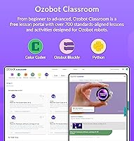 Vista 6 de Ozobot Ari Kit de Entrada Robot de Aprendizaje Interactivo con Pantalla Táctil, Sensor ToF, Acelerómetro, Giroscopio e Integración de IA