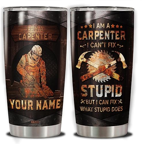 Vista 18 de WAZONE Vaso de jardinería personalizado con tapa, taza aislada de acero inoxidable, taza de viaje de 20 onzas, 30 onzas, regalos con nombre