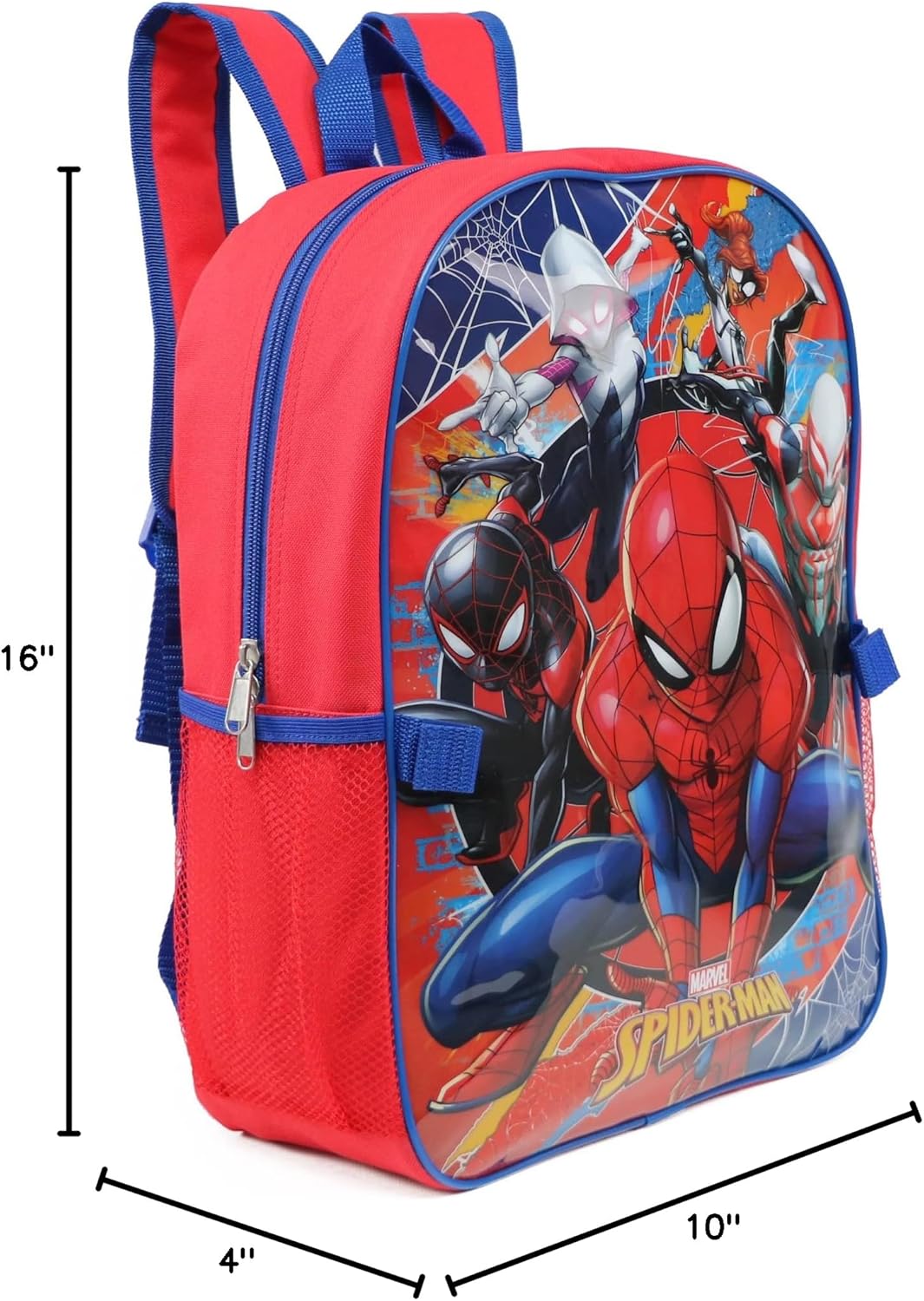 Ruz Spiderman Boys 16 Inch Backpack With Removable Matching Lunch Box Set (Heroes and Villains) - Image 7