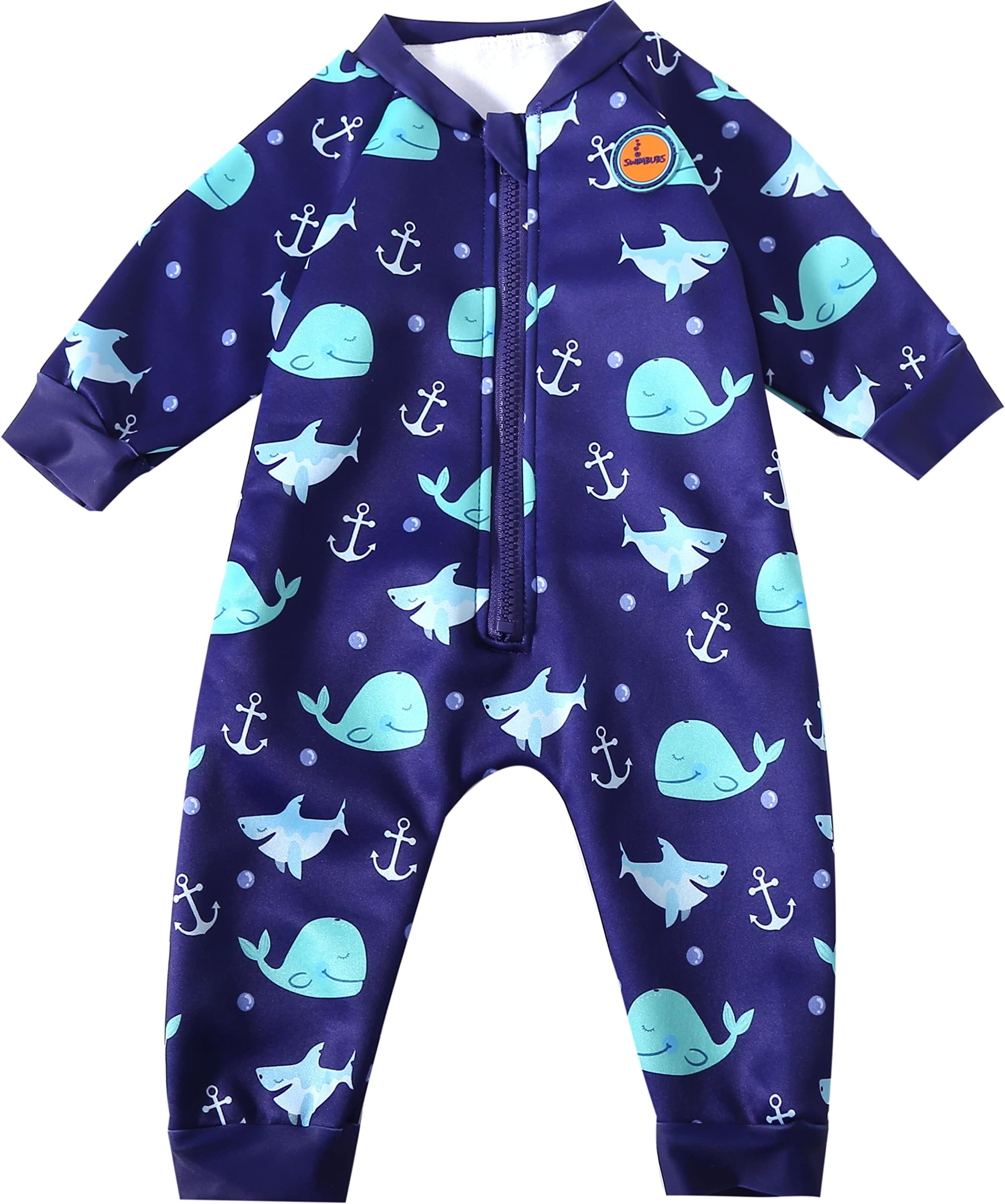 Baby Swimming Warm Suit Boys Fleece Lined Wetsuit Girls UV UPF50 Sun Protection Swimsuit