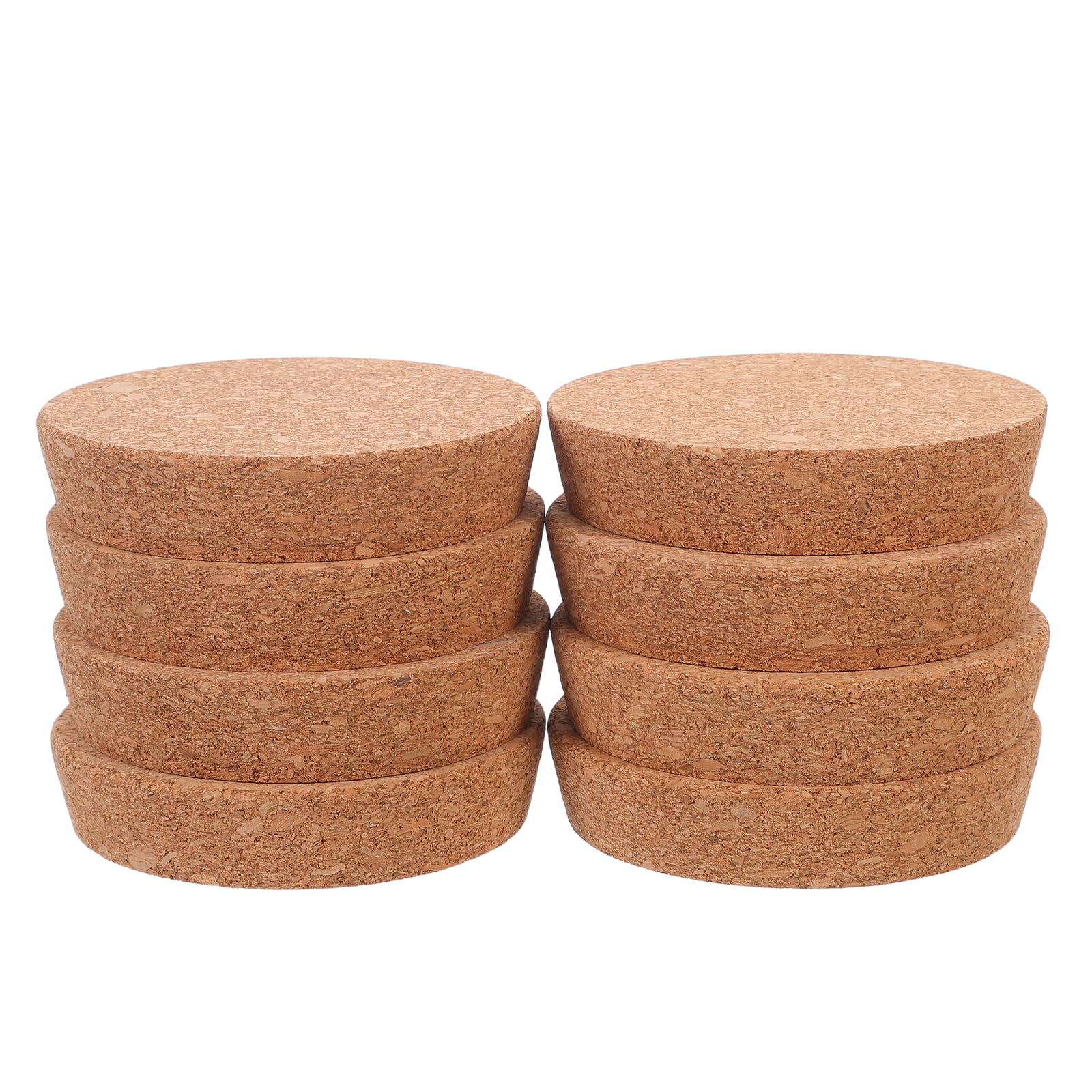 Tapones de corcho cónico COLLBATH para decantador y manualidades, juego de 8 unidades marrón
