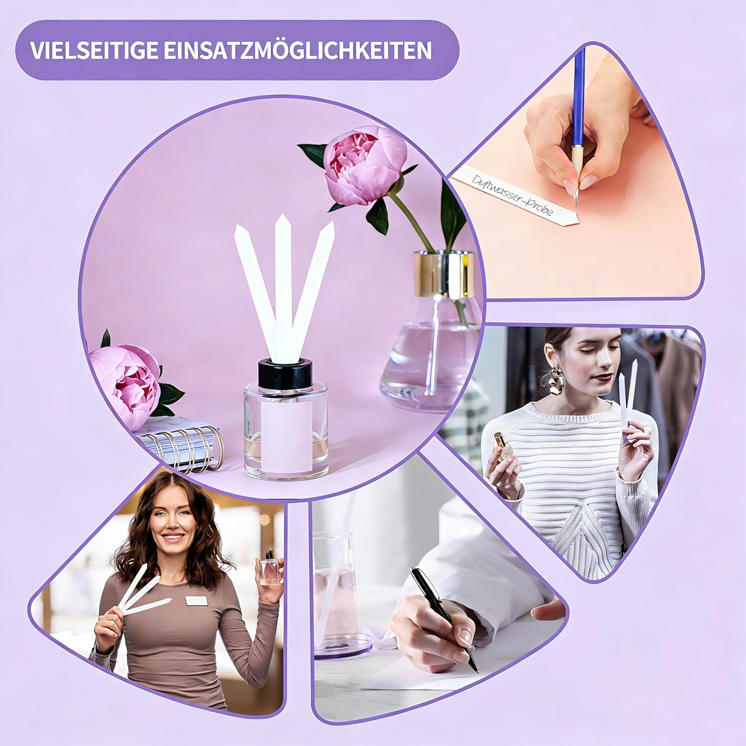 Pack of 1000 Perfume Test Strips for Perfume Fragrances Essential Oils Disposable Fragrance Tester Paper Aromatherapy