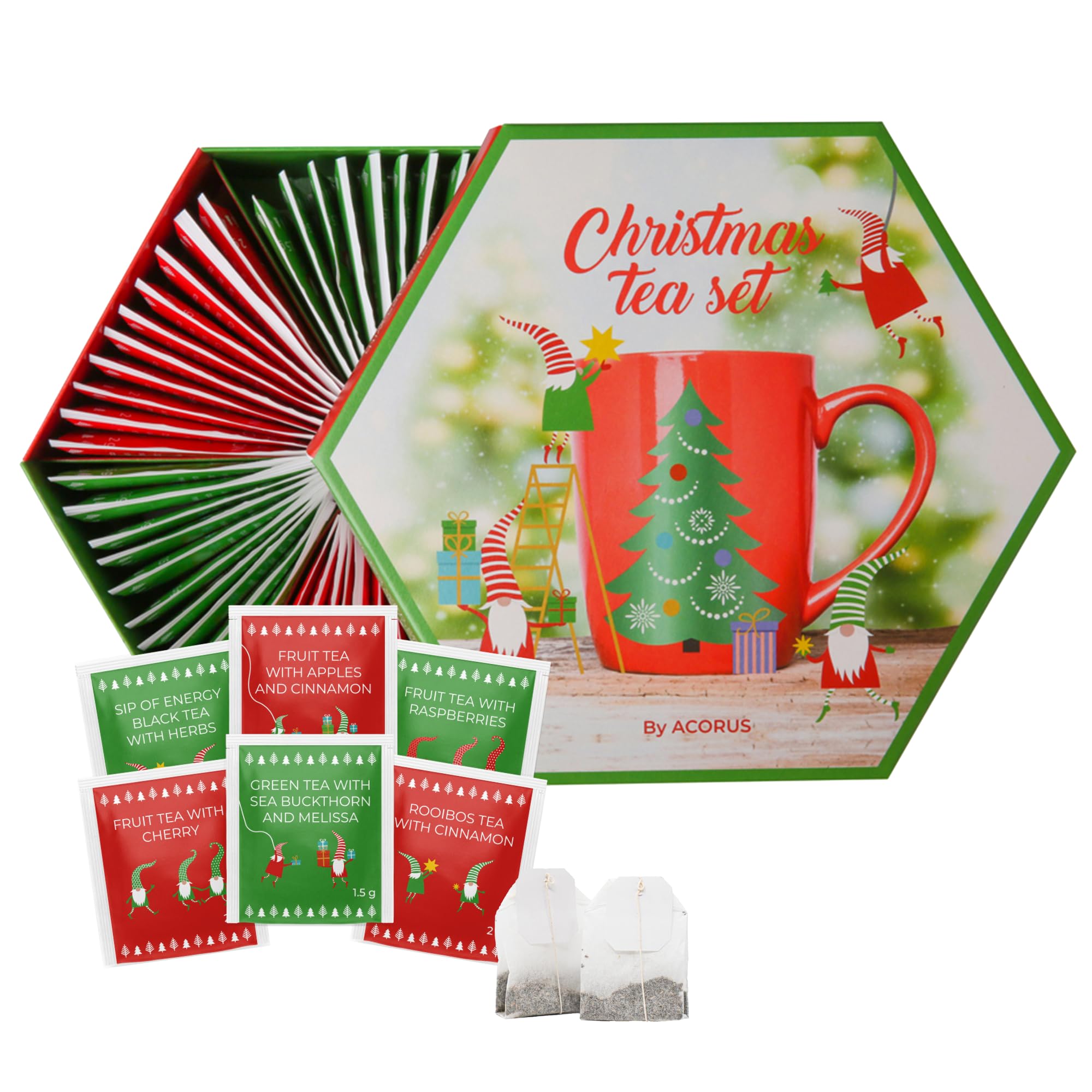 Calendario de Adviento 2025 de Té de Acorus, 24 Bolsitas de Te Navidad para la Cuenta Atrás, Calendario Adviento 2025 - Idea de Regalo para el Período Festivo de Invierno — view 9