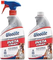 Woolite Advantage INSTAclean Pet Stain Remover 2-Pack - Instant Oxy Spray for Urine, Odors, Carpets & Upholstery