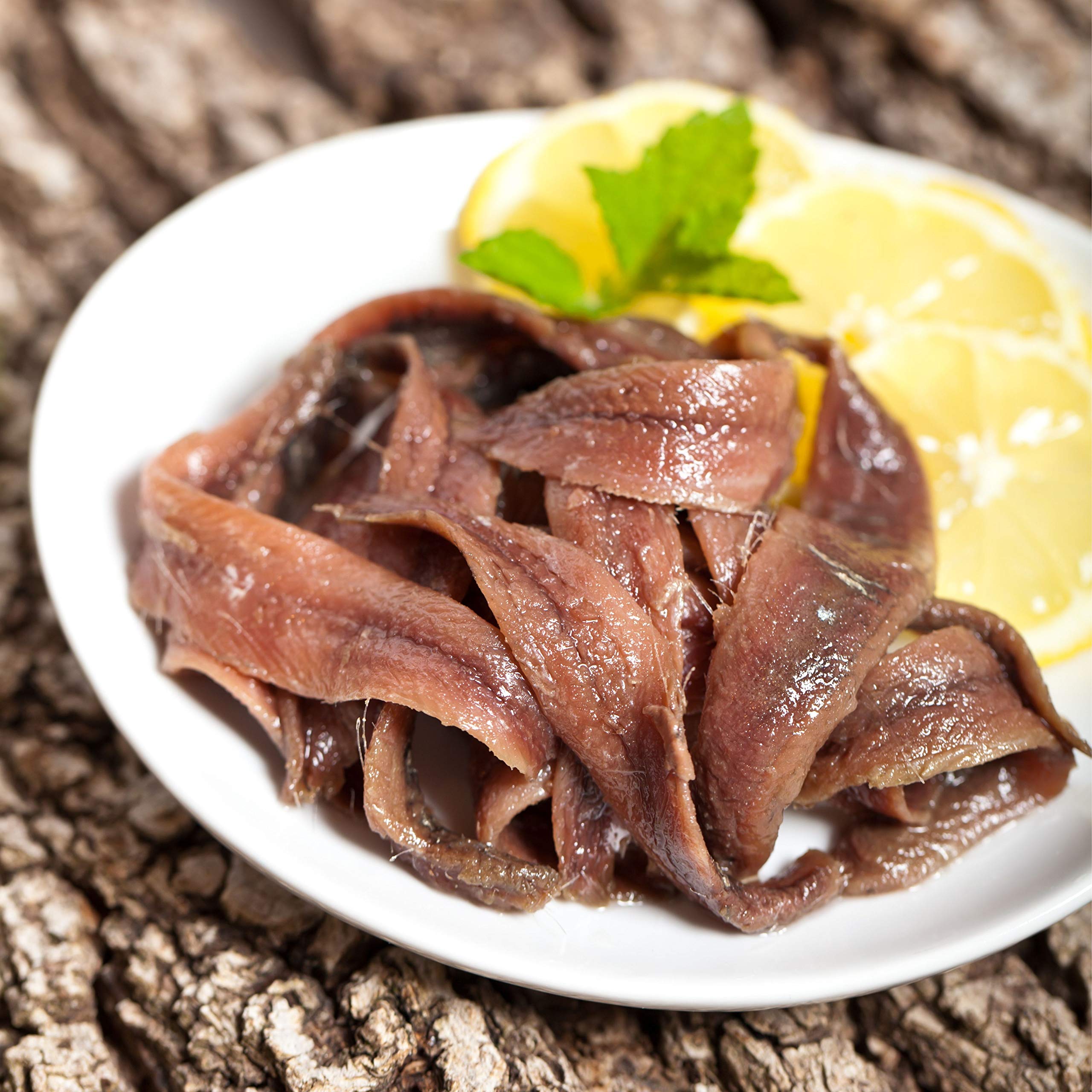 Anchoas Don Bocarte 13-15 Lomos en Aceite de Oliva Virgen Extra - Anchoas en Aceite - Anchoas del Cantabrico - Peso Neto 85 gramos - Contenido Reducido en Sal
