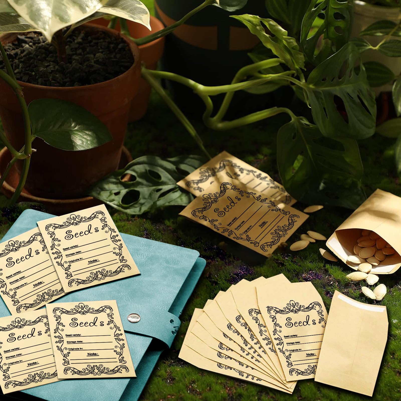 100 Resealable Seed Packets for Vegetable Storage - Image 4