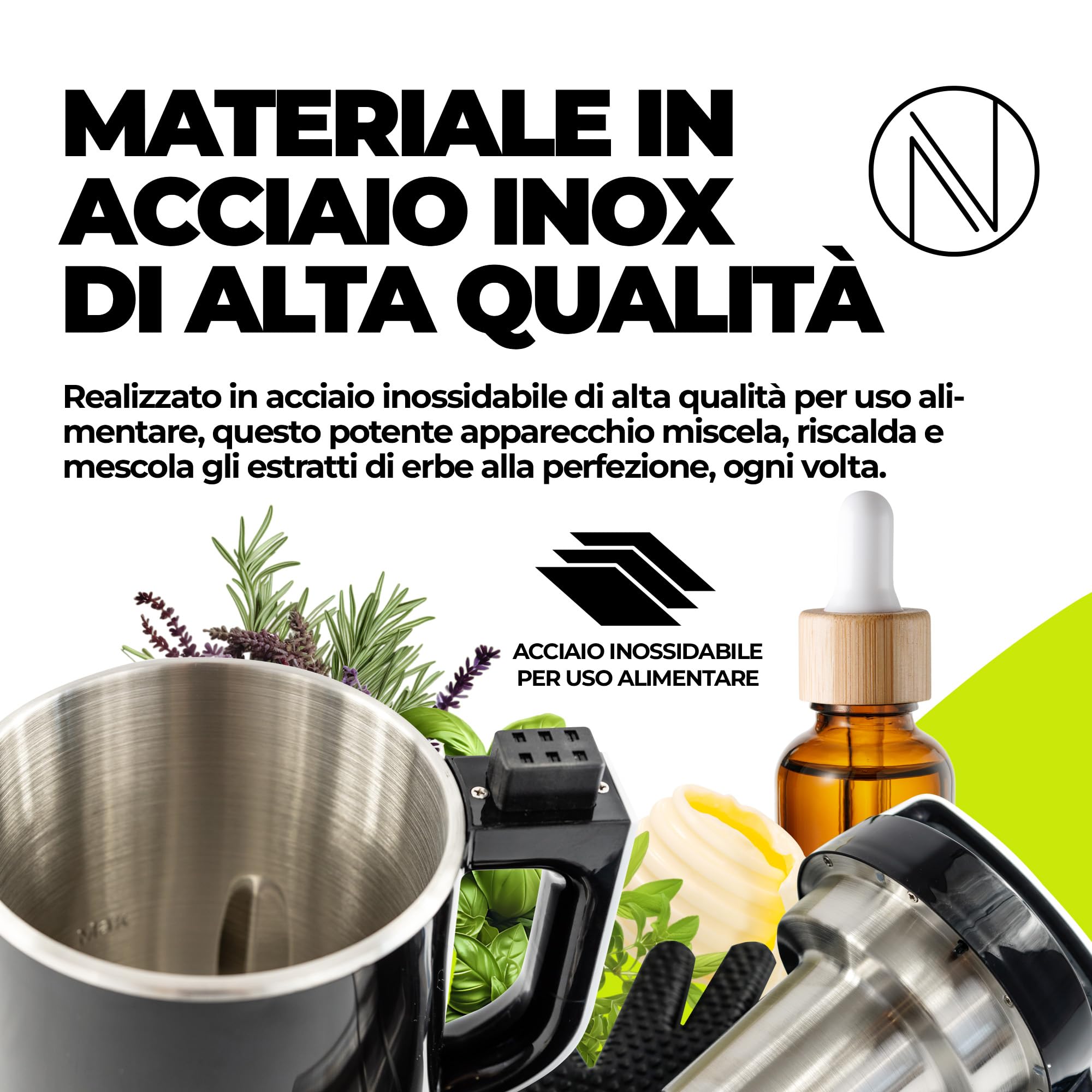 Nebula Infusion Chef | Tinture | Modalità Di Pulizia | Nero | 1200ml