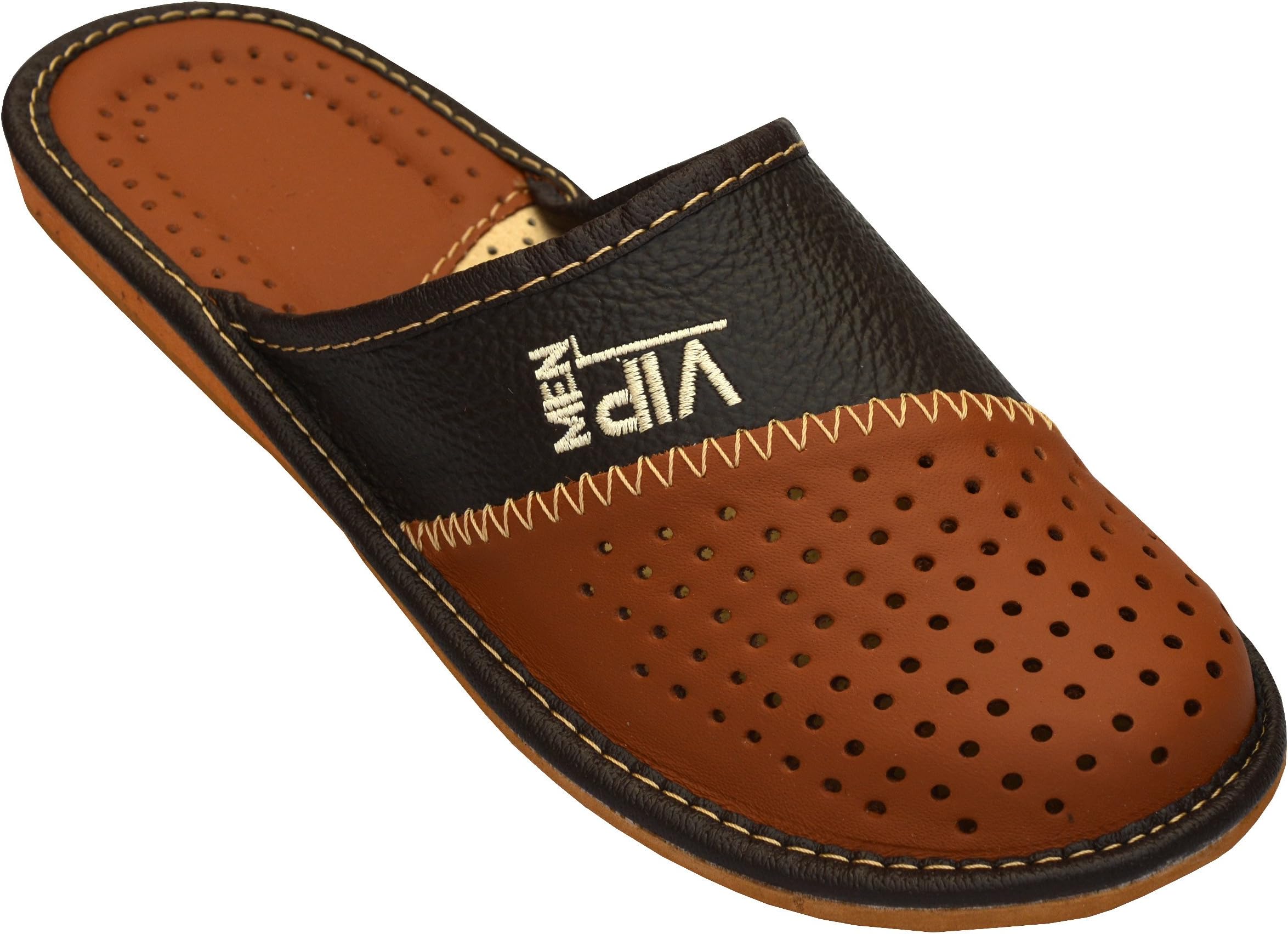 Mens House Slippers | Genuine Leather | _VIP …