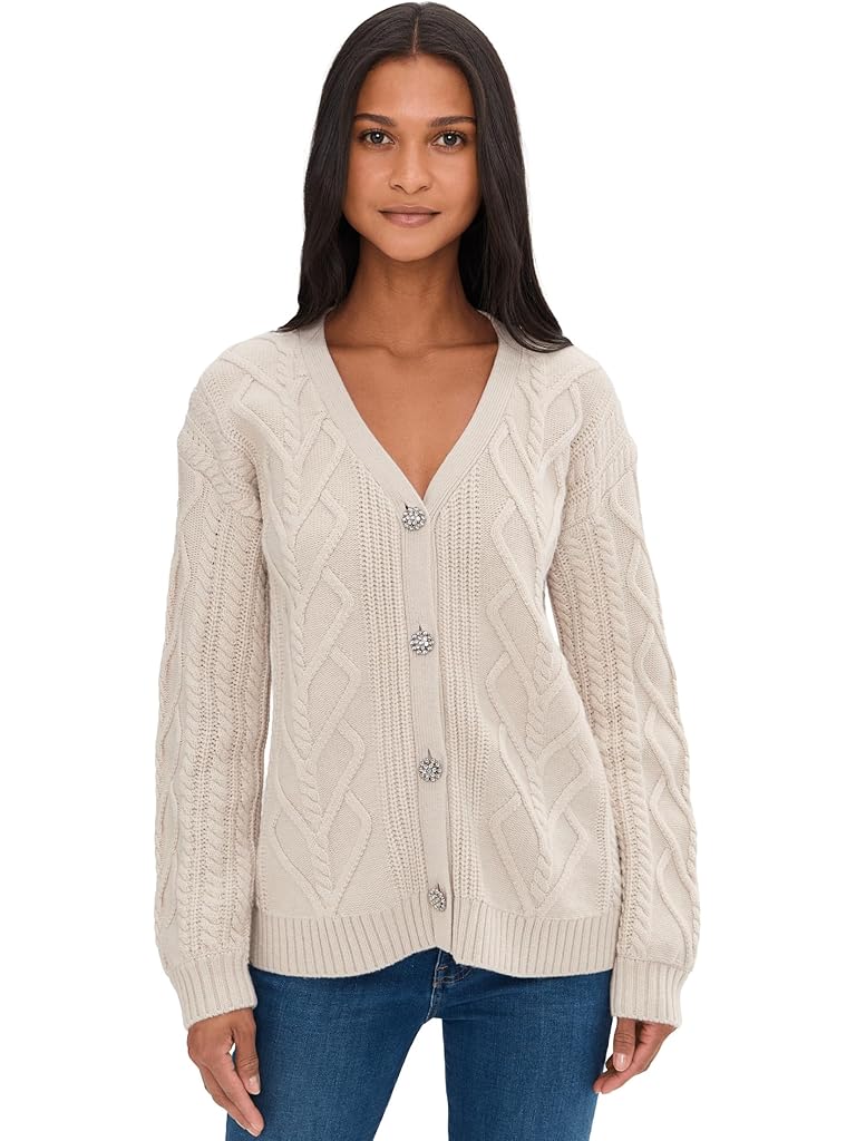 White Splendid Harlow Hearts Cardigan