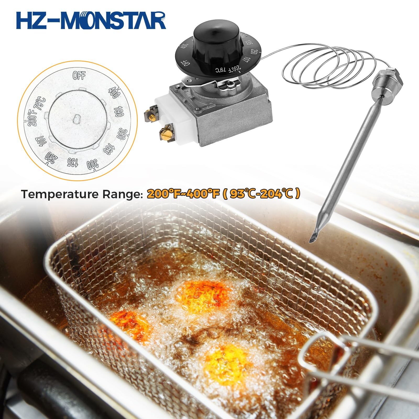 Amazon.com: HZ-MONSTAR RX-2-24 Thermostat for Deep Fryer, Minivolt