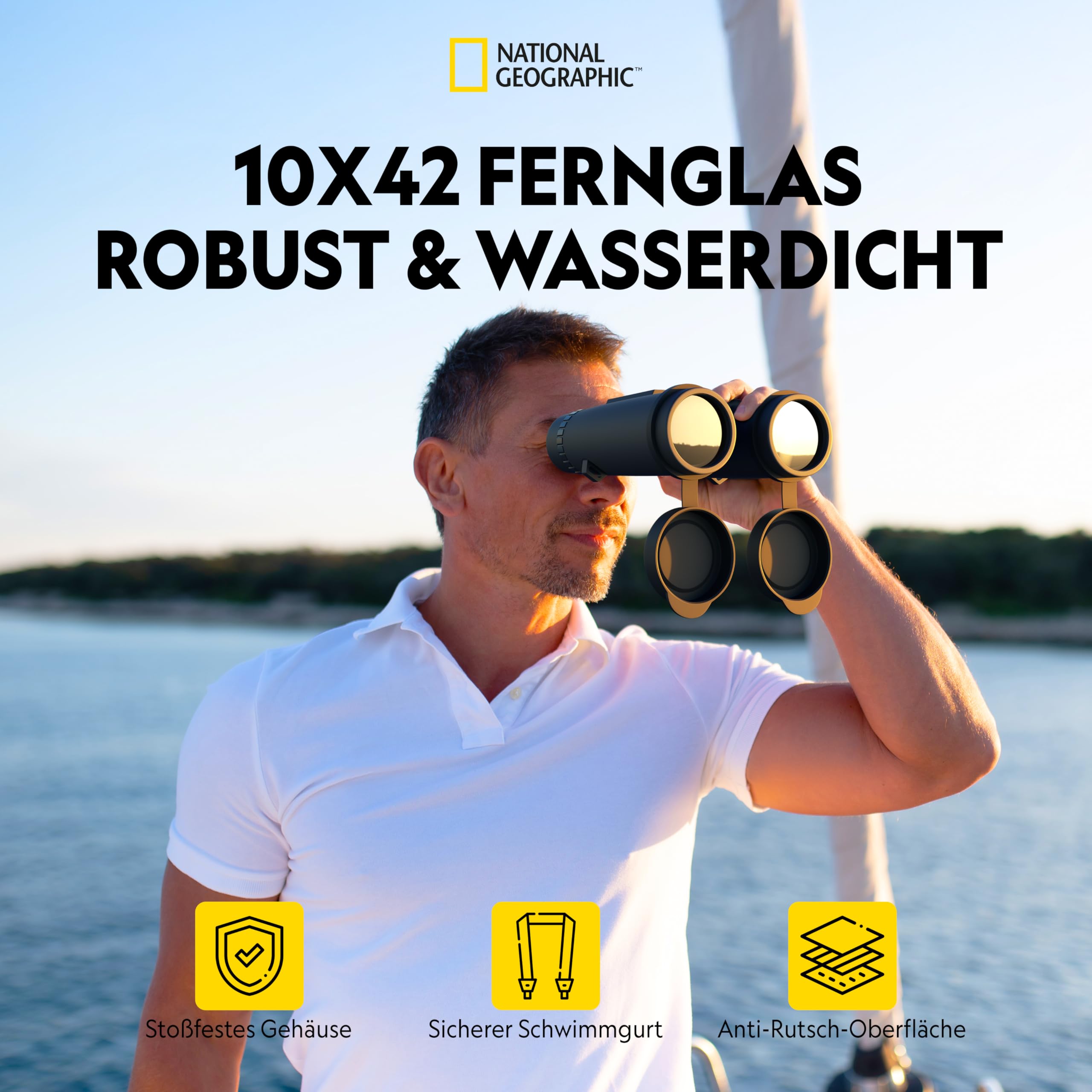 NATIONAL GEOGRAPHIC 双眼鏡 10x42 Roof Binoculars 10倍 42口径 防水 90-76100 NATIONAL GEOGRAPHIC 10x42 waterproof Binoculars | 9076100