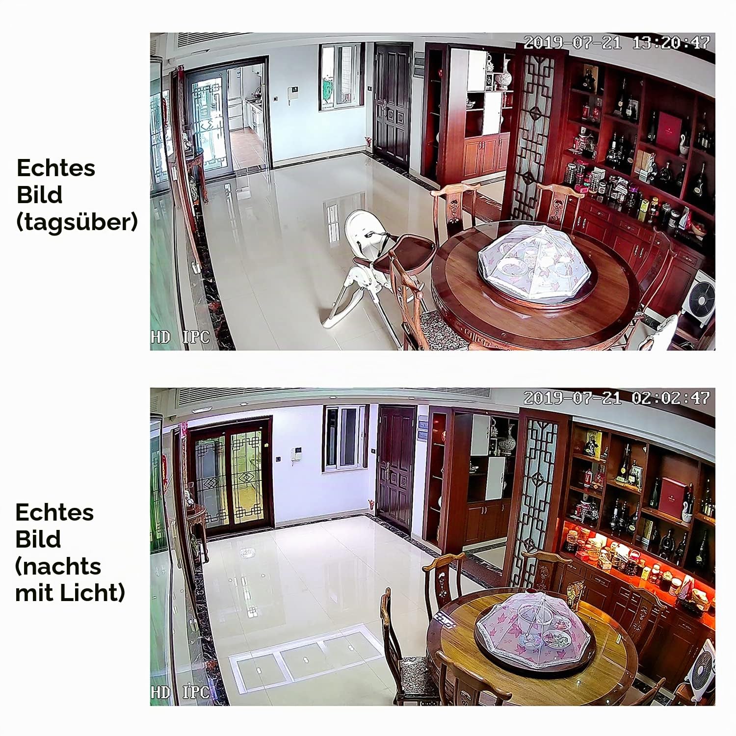 Mini POE IP Kamera mit Audio, Innen Sicherheit Kamera P2P Remote View 3MP HD CCTV Video überwachung H.265 H.264 (I706-P-Audio Schwarz)