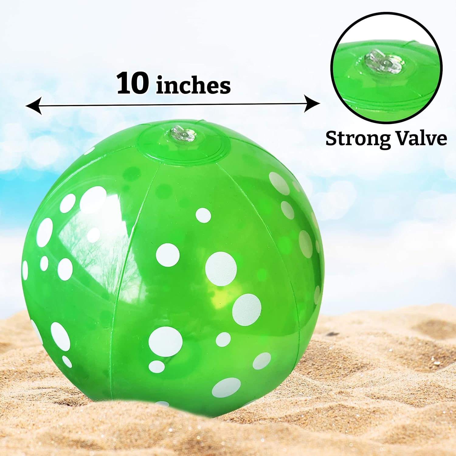 Beach Balls Neon Color Polka Dots Beach Balls for Kids & Adults – 6 Beach Balls in 6 Colors – Inflatable Beach Ball 9-inch (6 Pack) Beach Balls Neon Color Polka Dots Beach Balls for Kids & Adults – 6 Beach Balls in 6 Colors – Inflatable Beach Ball 9-inch (6 Pack)