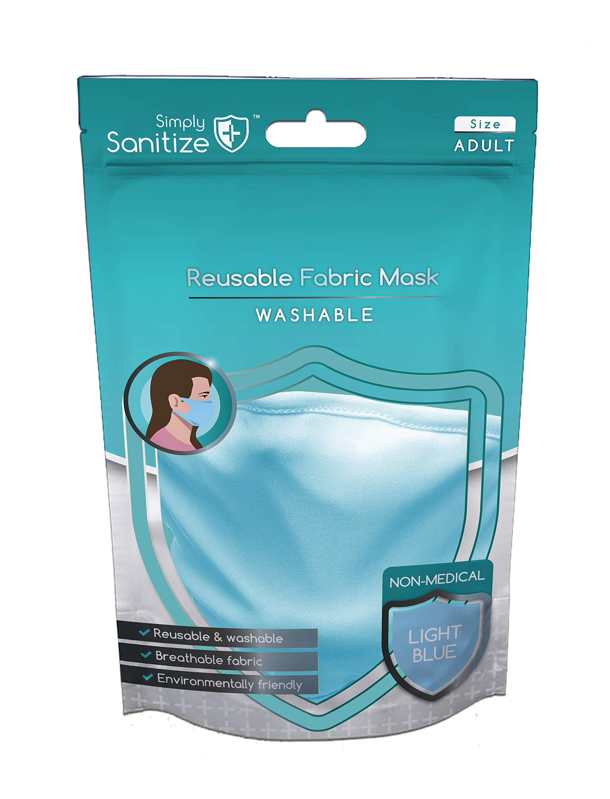 Blue Fabric Reusable Face Mask
