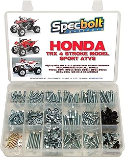 250pc Specbolt Fasteners Brand Bolt Kit: fits Honda TRX400EX TRX250X aslo Great for ATC & TRX 350x 300ex 300x 250ex 250x 200sx 200s 200x 125cc 110cc & TRX90 Models