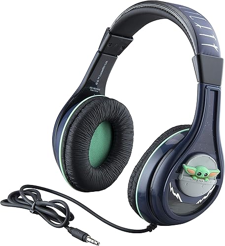 Miniatura 2 de eKids Mandalorian The Child - Auriculares para niños, auriculares con cable para la escuela, el hogar o los viajes, auriculares estéreo sin enredos