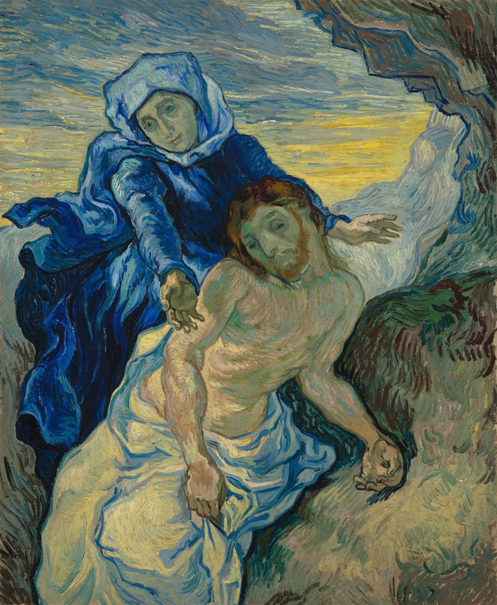 ARTXLXXBN Famous Art Print Poster Vintage Wall Art Pieta Canvas Art Poster for Home Decor 60x90cm