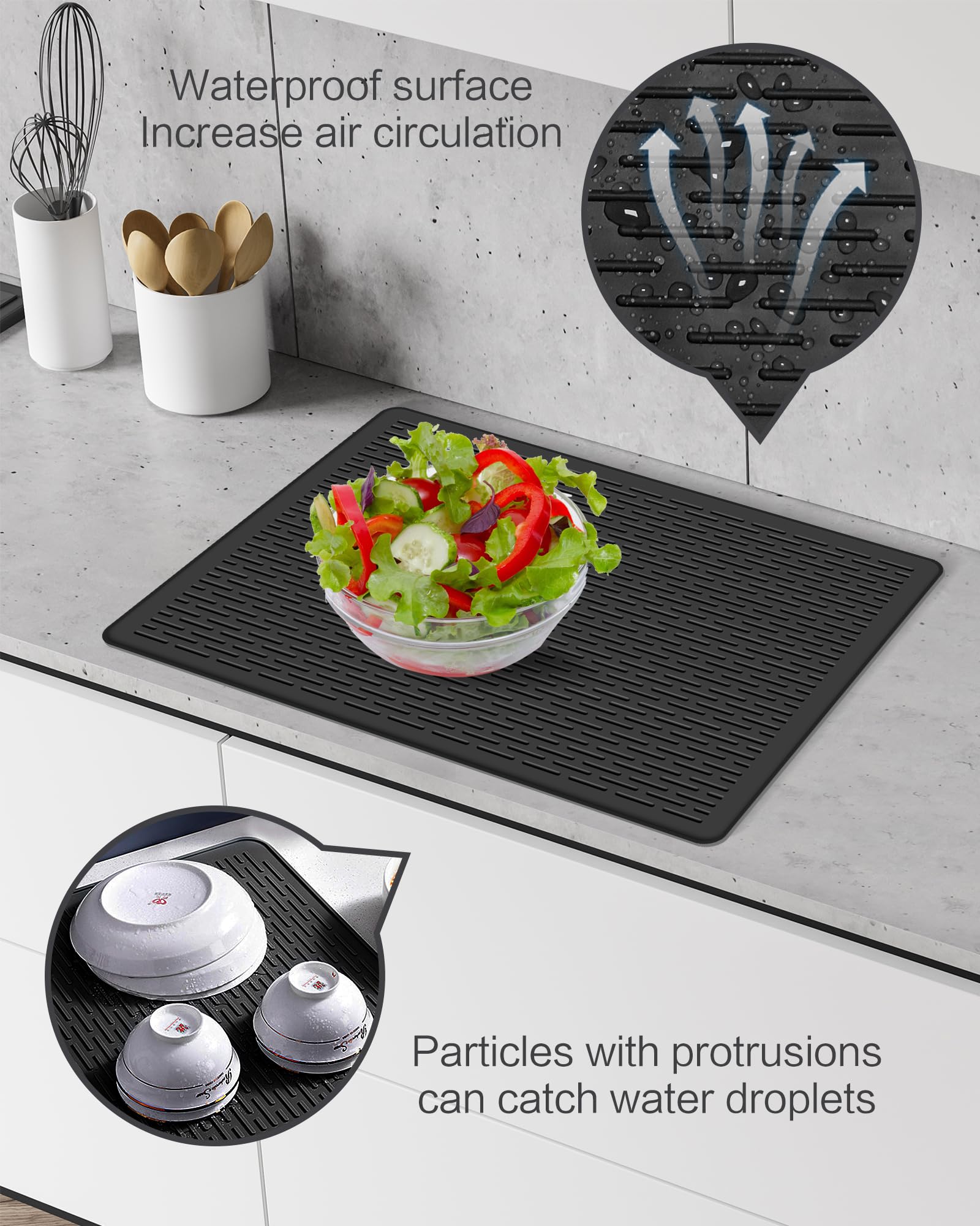 Tappetino Protettivo Per Piano Cottura A Induzione - 52x78cm, Silicone Antiscivolo E Resistente Al Calore - Foto 6