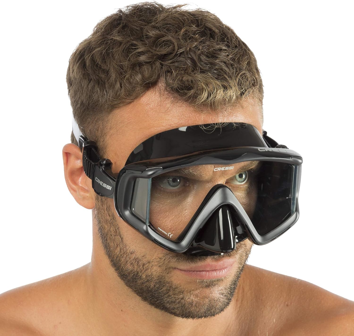 Cressi Liberty Triside Spe Diving Mask, Black/Black/Black : Sports & Outdoors