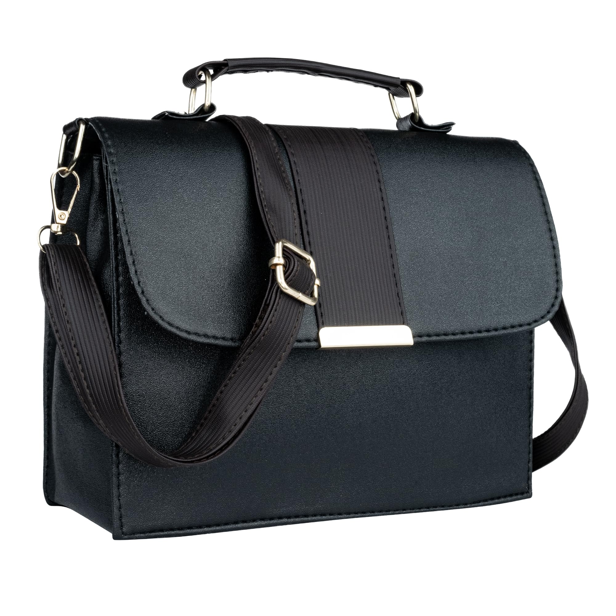 Horse & Hash Elegant and Stylish Sling Bag Cross body Bag with Adjustable & Detachable Strap for Womens & Girls (Black and Dark Brown) (B0CFHVFW6T) Amazon Price History, Amazon Price Tracker