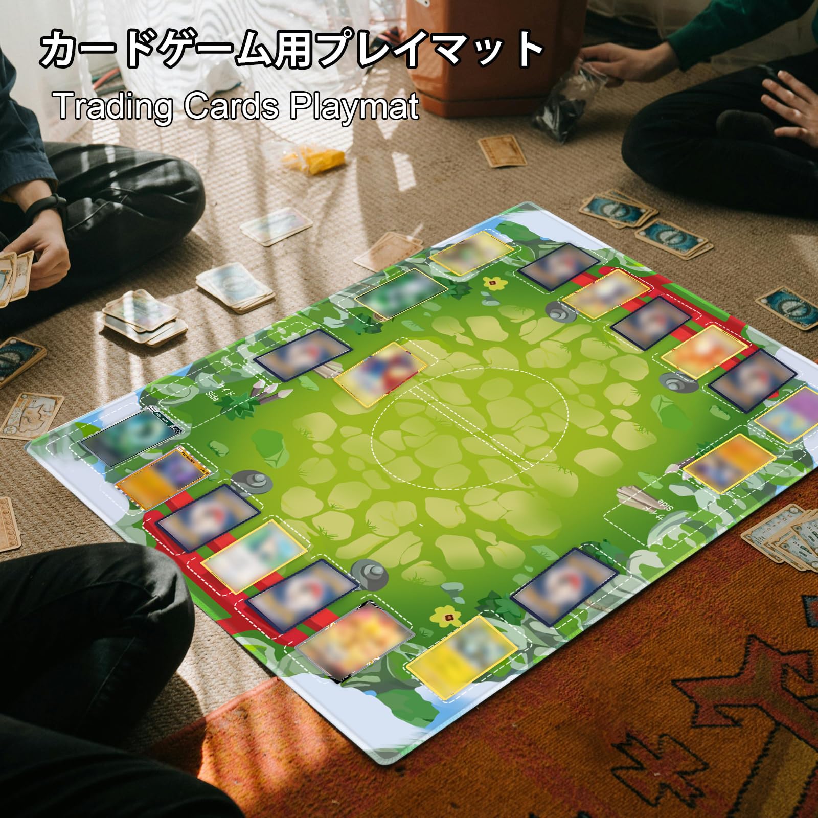 ポケモンカードゲーム バトルマット Amazon.co.jp: プレイマット ポケカ マット 厚さ3mm 折り目なし 全面