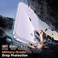 Vista 4 de TAURI Funda para iPhone 17, antiamarilleamiento con protector de pantalla, protección de grado militar, a prueba de golpes, delgada para iPhone 17