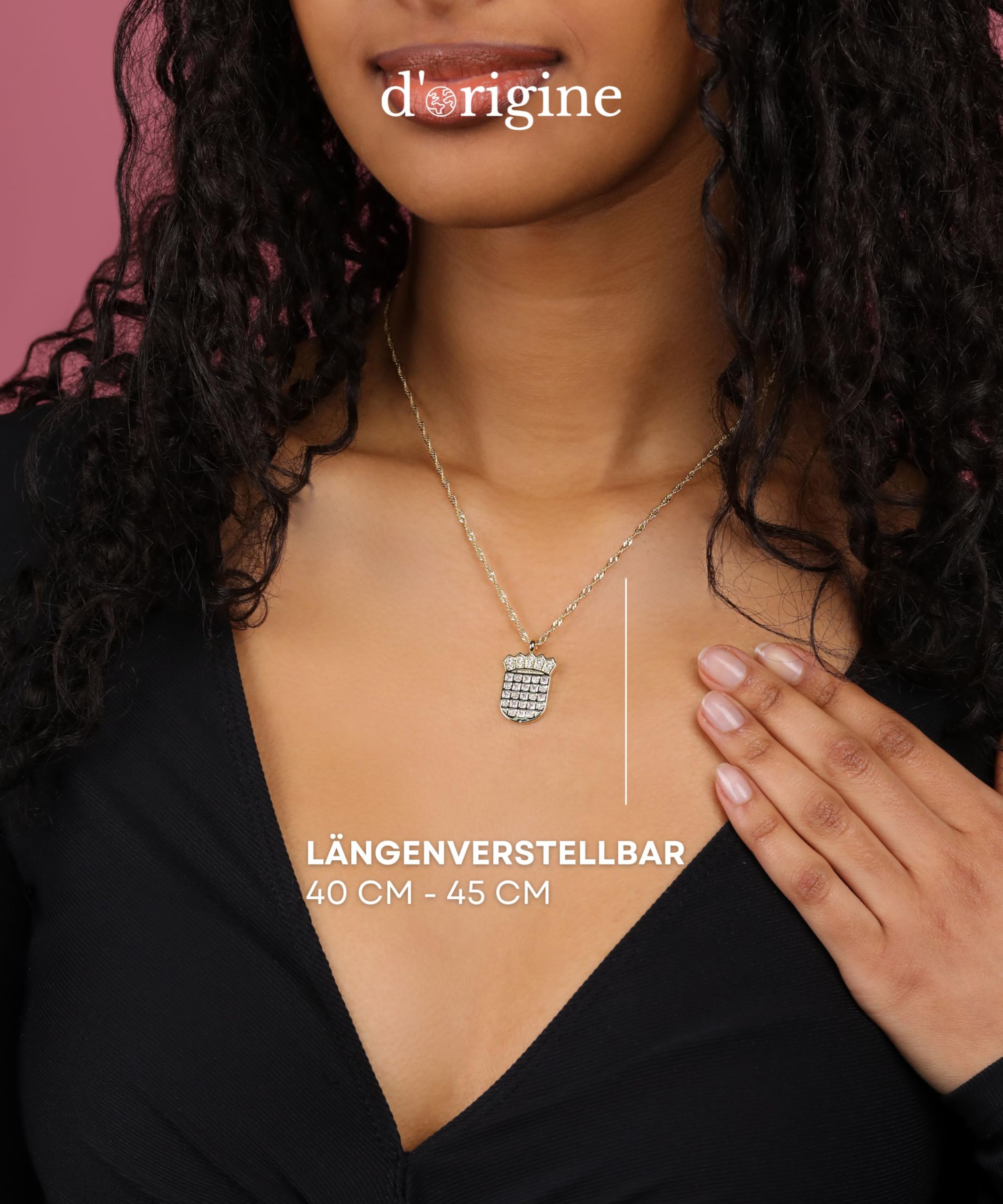 d'origine Kroatien Wappenkette, Kroatien Flaggenkette, Kroatische Kette, Kroatien Schmuck, Kroatischer Wappenschmuck für Damen Gold