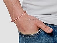 Vista 634 de Amazing Gemstone Yaxaite Bracelet for Women Men's Gifts - Protection Healing Crystal Bracelet - 8mm Gemstone Beaded Adjustable Bracelet Pulseras