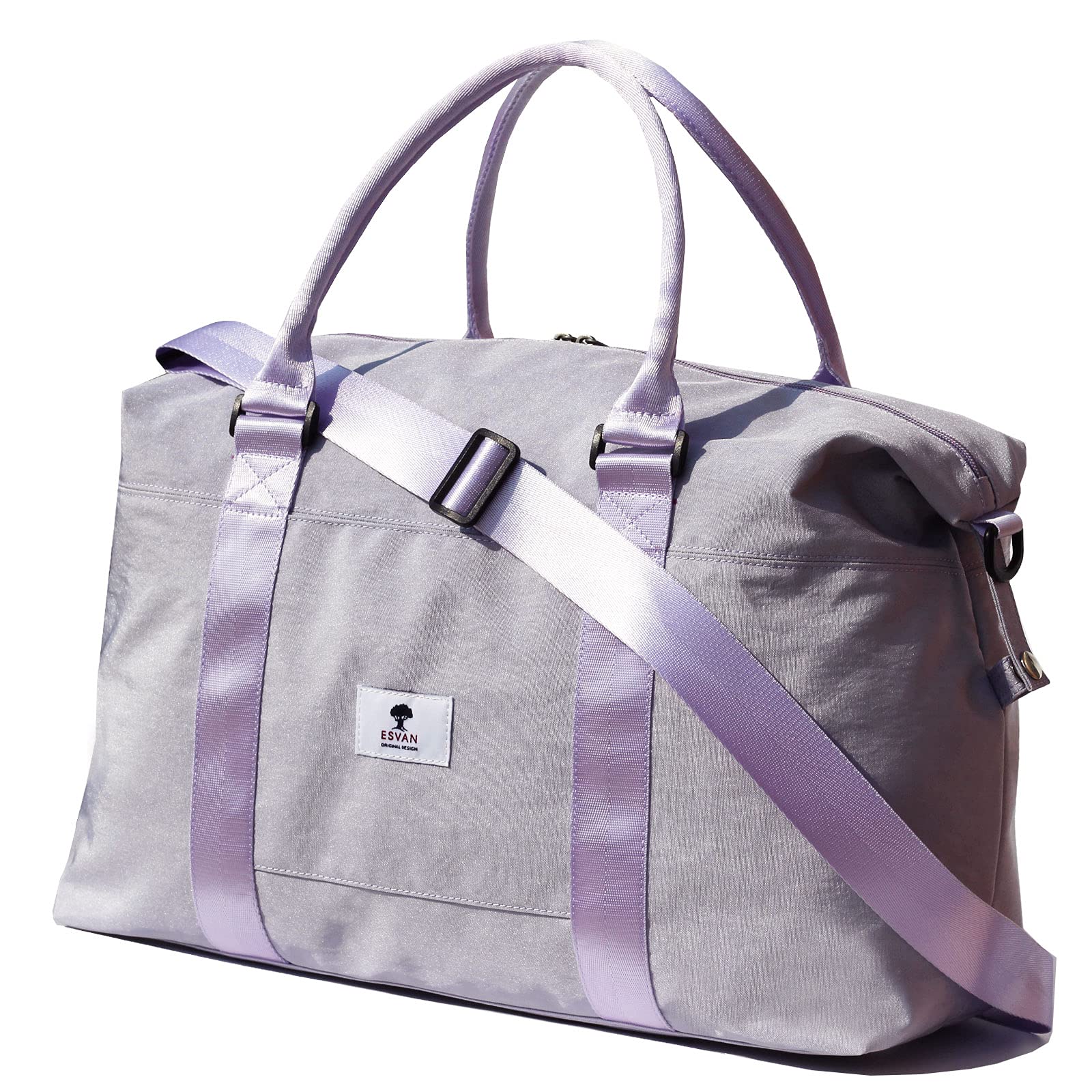 Travel Tote Duffel Gym Bag,Weekender Overnight Carry-on Tote Crossbody Bag with Wet Pocket and Trolley Sleeve Upgraded