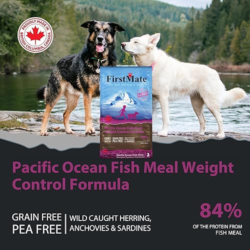 Miniatura 3 de FirstMate Sin cereales Dieta de ingredientes limitados Pacífico Océano Peces Comida de Control de Peso Fórmula Comida