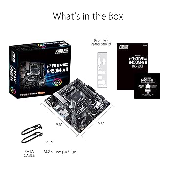 セット売り!! ASUS B450M-A Ryzen5 3500 RAM 16G ASUS Prime B450M-A II Socket AM4 DDR4 Motherboard (90MB15Z0