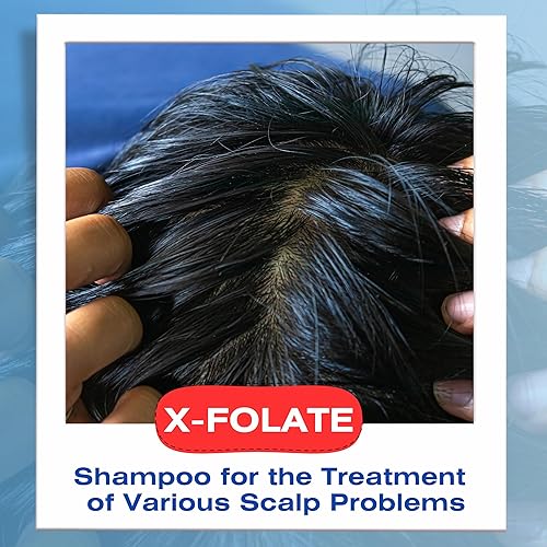 Miniatura 5 de Mediceuticals X-Folate Shampoo Champú Anticaspa para Mujeres y Hombres  Control Persistente de la Caspa  Para la acumulación de cuero cabelludo y