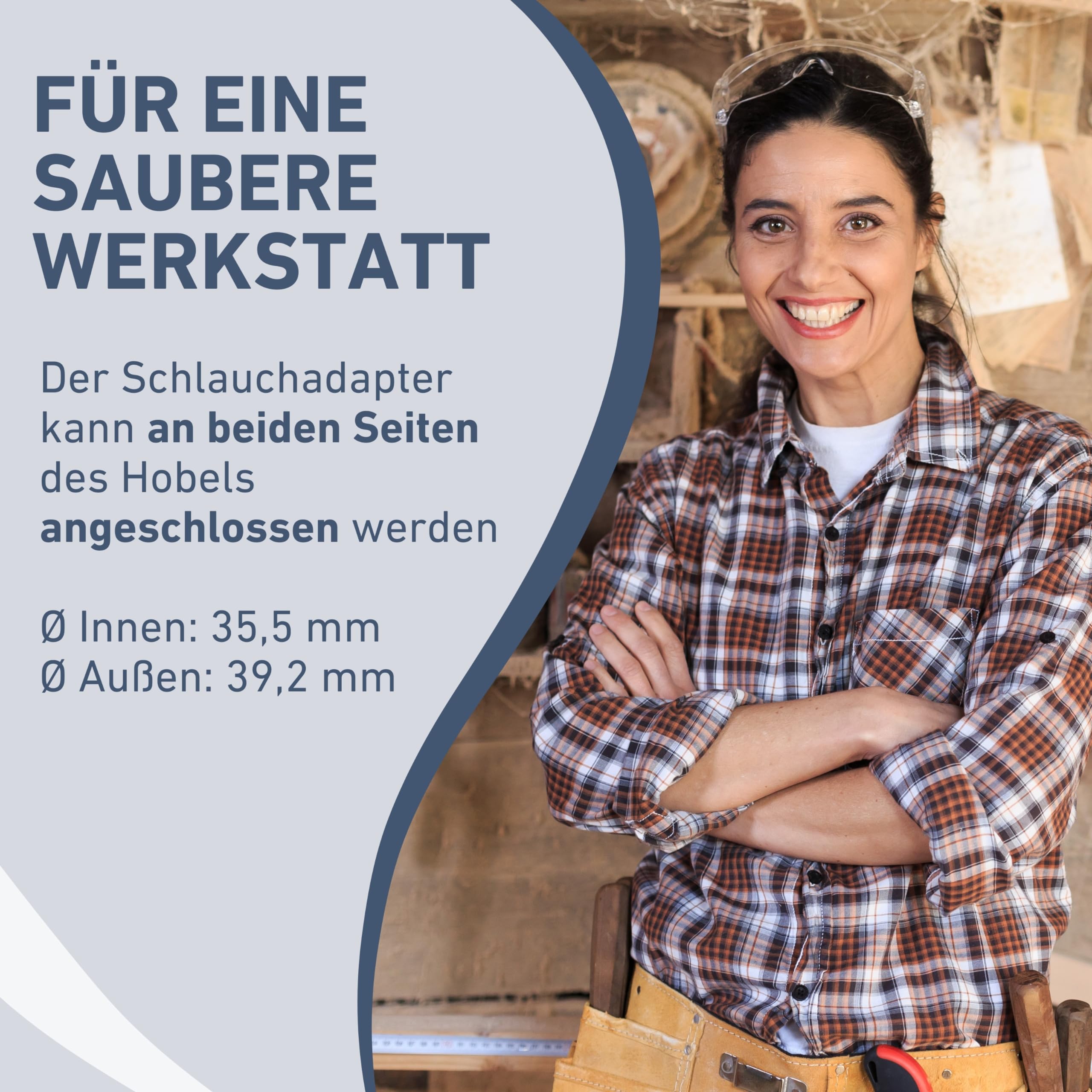 Elektrohobel 1000W I Hobelmaschine mit 110mm Hobelbreite & bis zu 3mm Spanntiefe I elektrischer Hobel mit Staubfang I Elektro-Handhobel mit Stützfuß I Handhobelmaschine