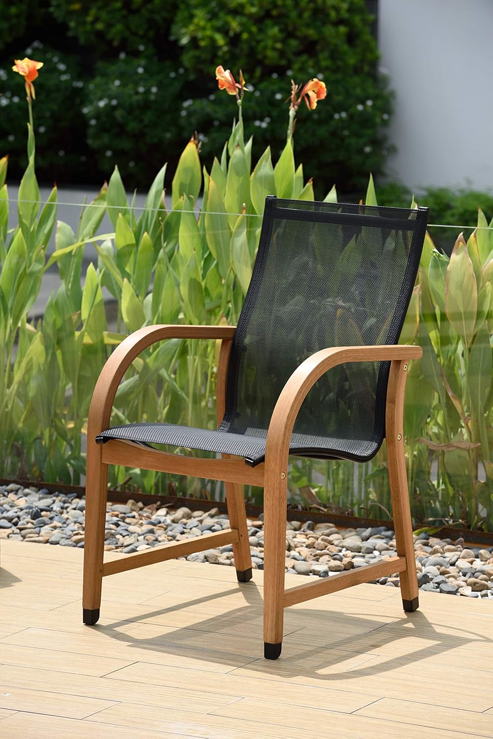 Buy Brampton Gables 5 Piece Round Outdoor Dining Set Eucalyptus and